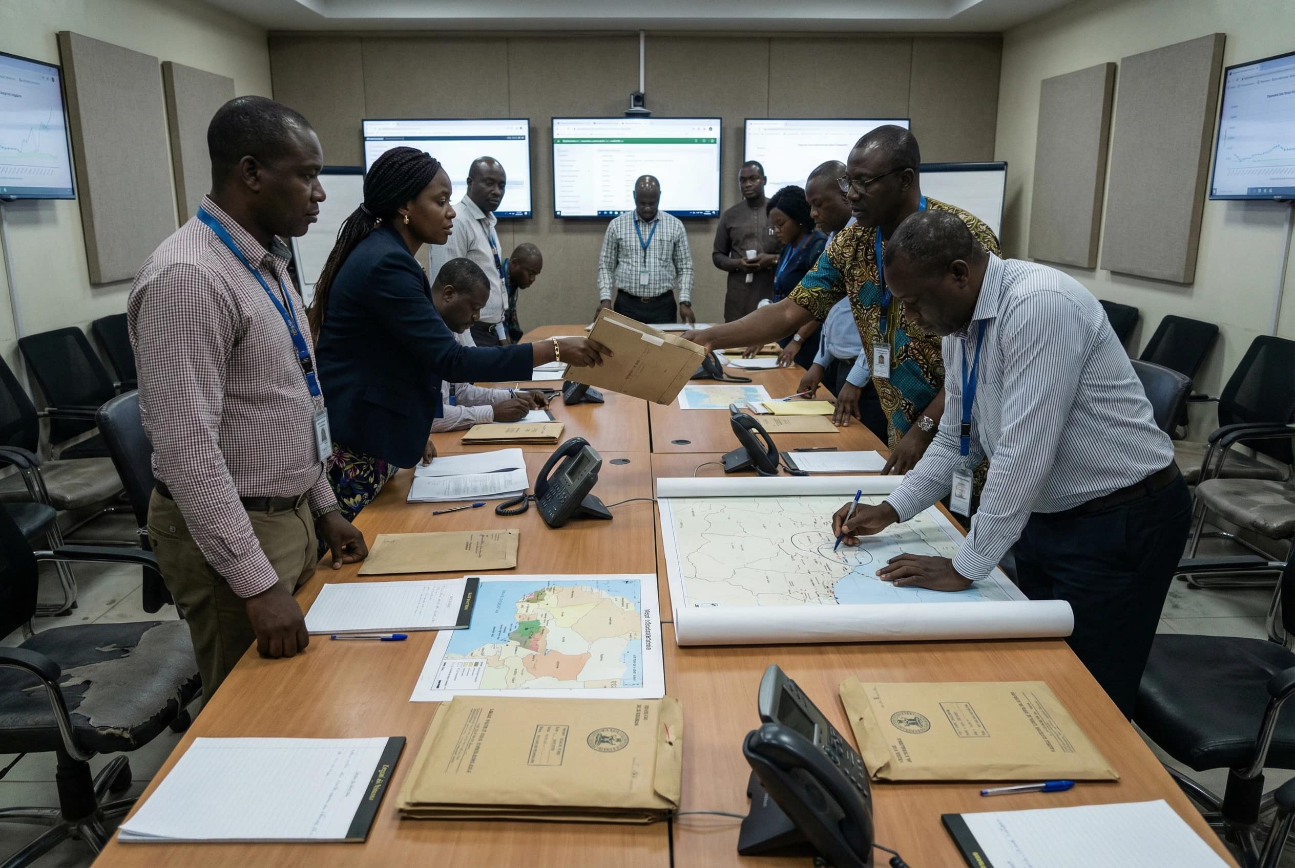 Incident support coordination in a controlled response room