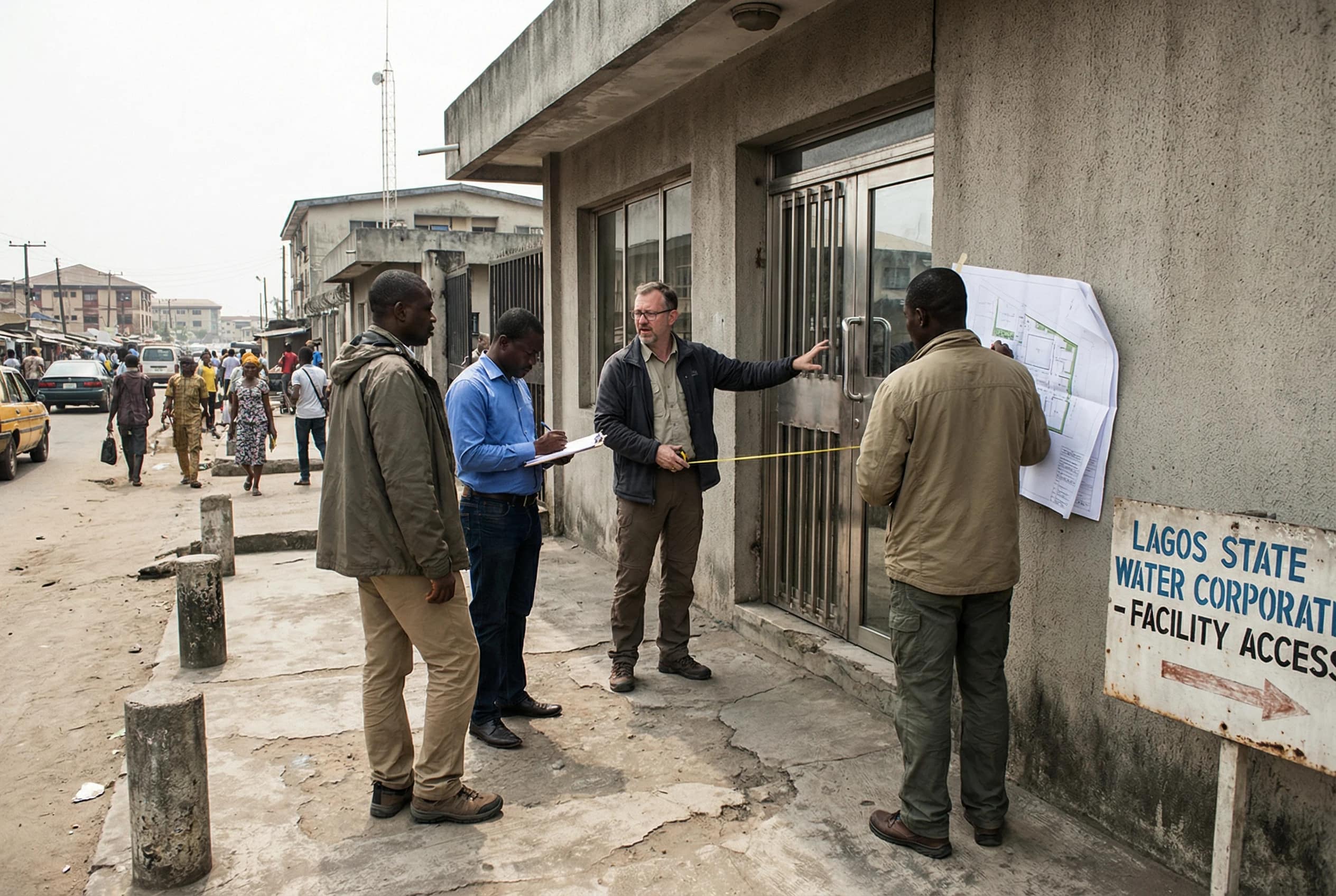 Facility assessment and advisory review outside a sensitive site